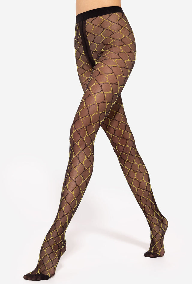 Gatta Mosaica 03 - 20den trendige Fashionstrumpfhose mit buntem Geometriemuster