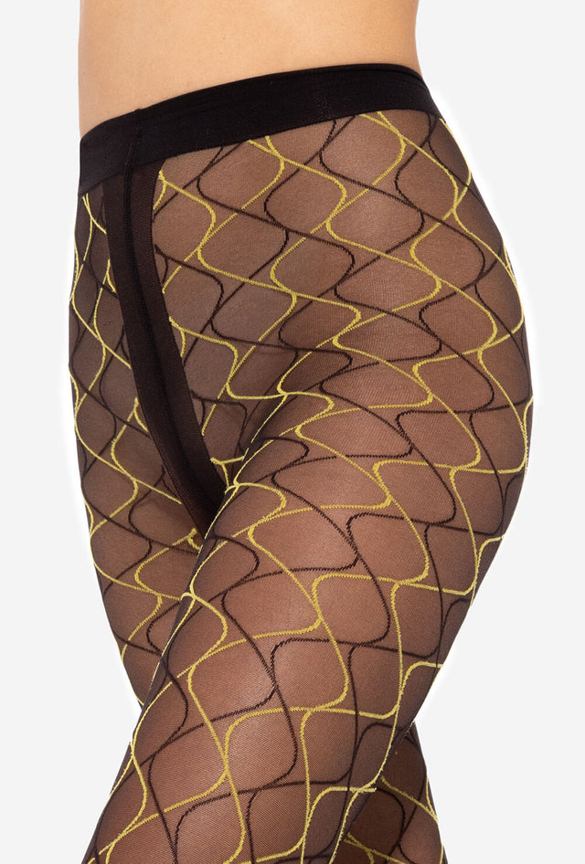 Gatta Mosaica 03 - 20den trendige Fashionstrumpfhose mit buntem Geometriemuster