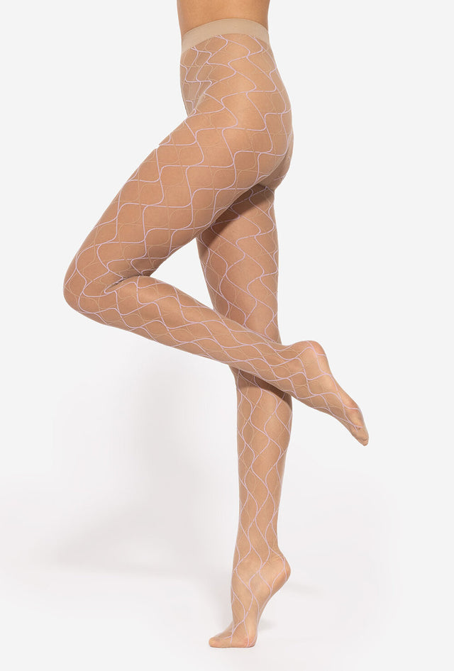 Gatta Mosaica 03 - 20den trendige Fashionstrumpfhose mit buntem Geometriemuster