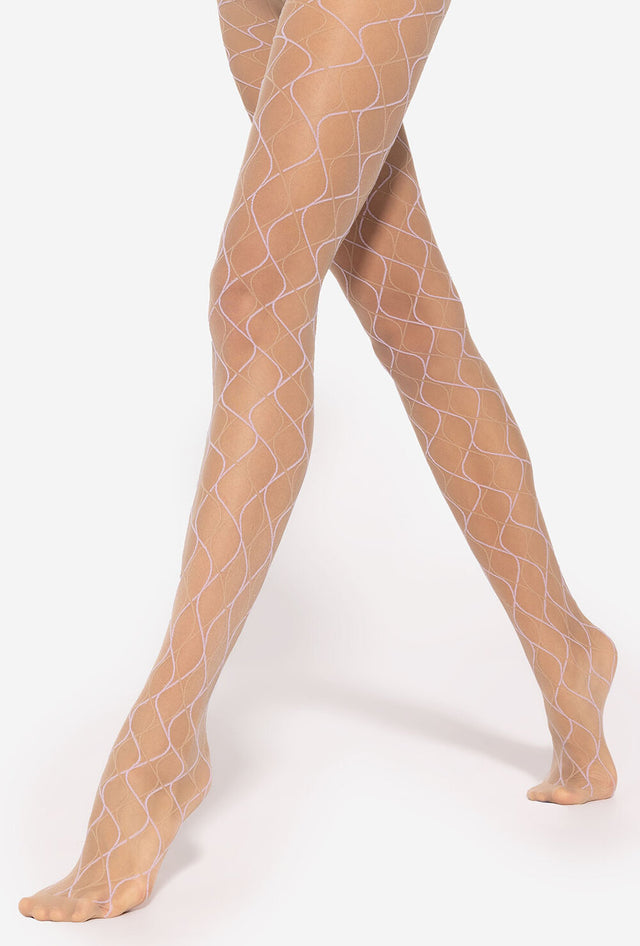 Gatta Mosaica 03 - 20den trendige Fashionstrumpfhose mit buntem Geometriemuster