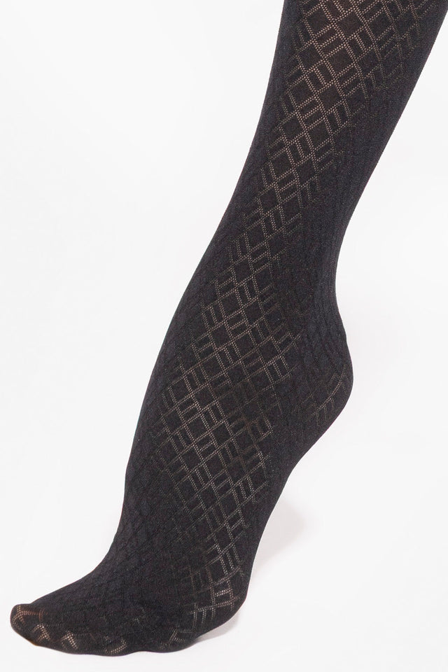Damenstrumpfhose mit einem geometrischem Motiv – Gatta