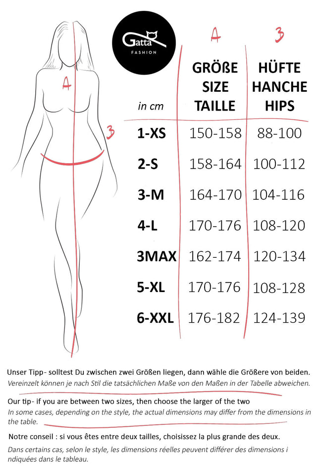 Damenstrumpfhose mit einem geometrischem Motiv – Gatta