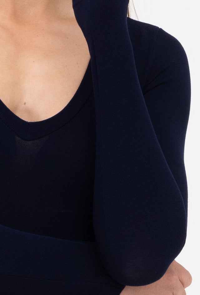 Gatta Body Mirage Langarmbody mit V-Ausschnitt - Bodys