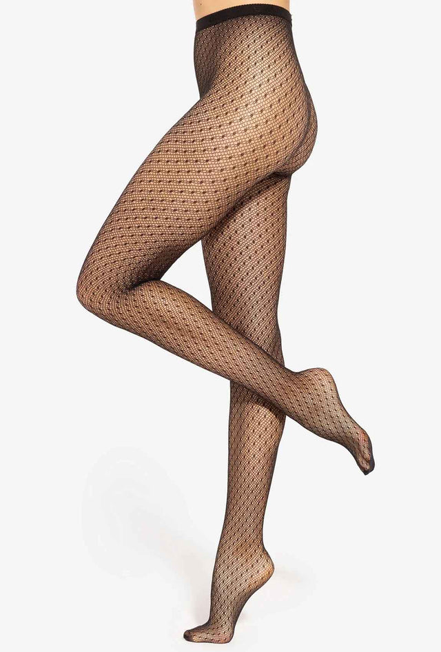 Gatta Brigitte 15 Netzstrumpfhose mit dezentem Ajour-Muster