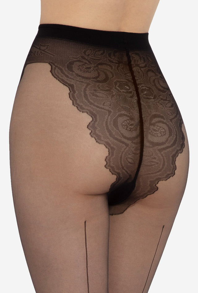 Gatta Chiara Classique | 20DEN | Collants transparents avec couture