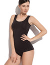 Gatta Damen Tank Top Shirt | elegantes Shirt aus weichem Microfaser Seamless - Black / S