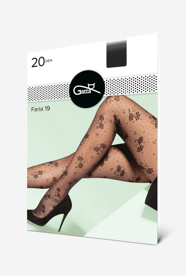 Gatta Faria 19 20den Damenstrumpfhose mit floralen
