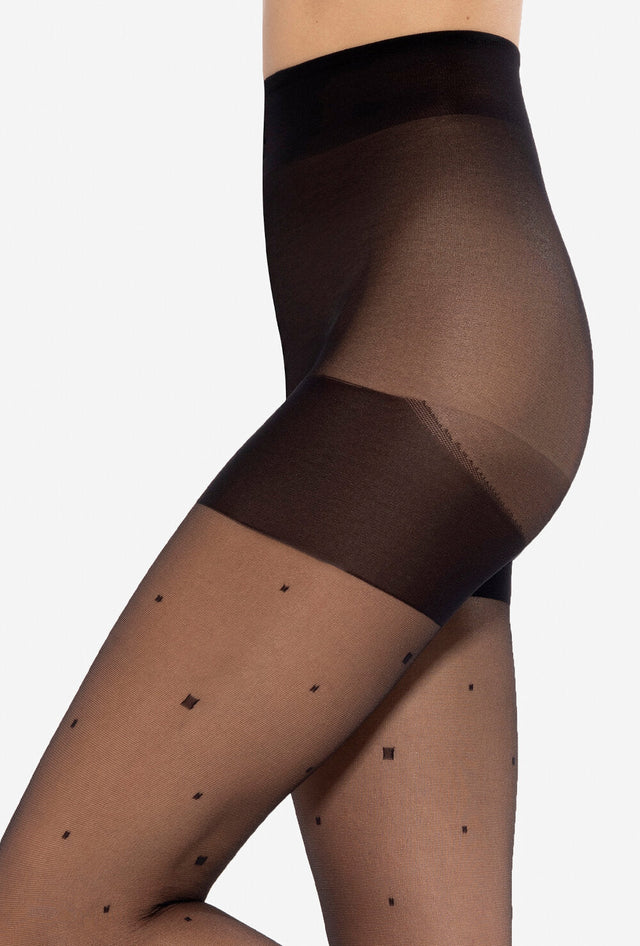 Gatta Fashion Plus Size 02 - 20den gepunktete Strumpfhose