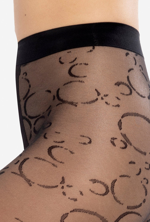 Gatta Frigga - Damenstrumpfhose mit modischem Bubblemuster
