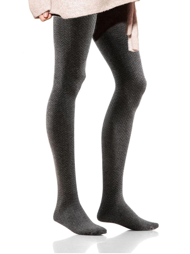 Gatta Italia Design 02 | Strumpfhose mit Fischgrätenmuster - GATTA FASHION