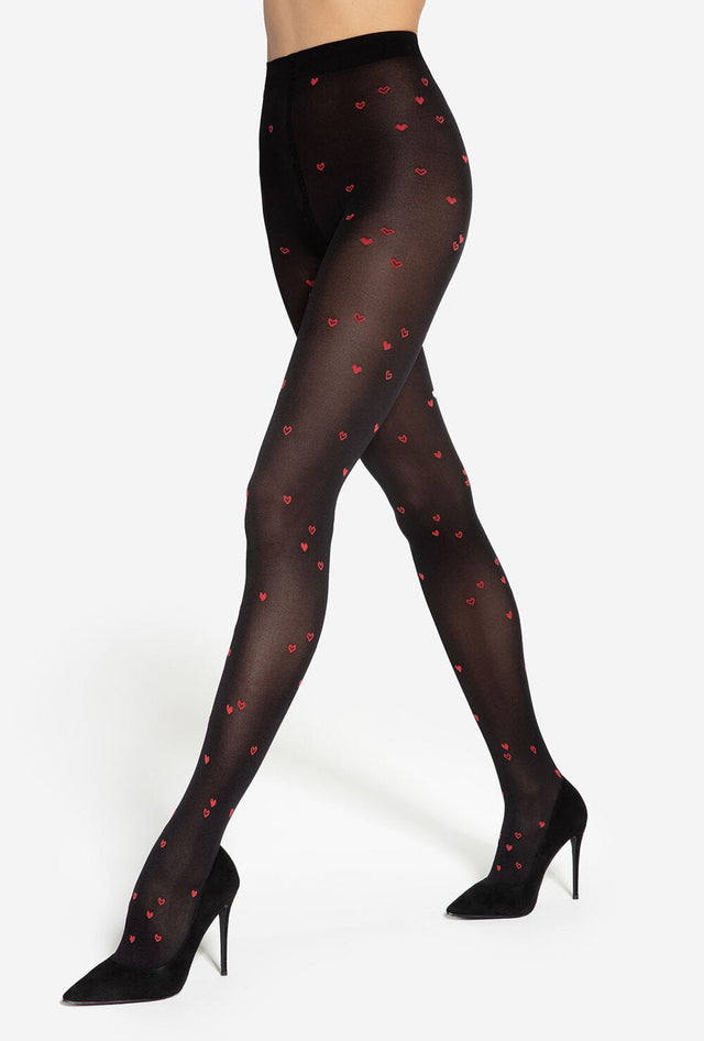 Gatta Lovely Heart 02 - 50den blickdichte Strumpfhose