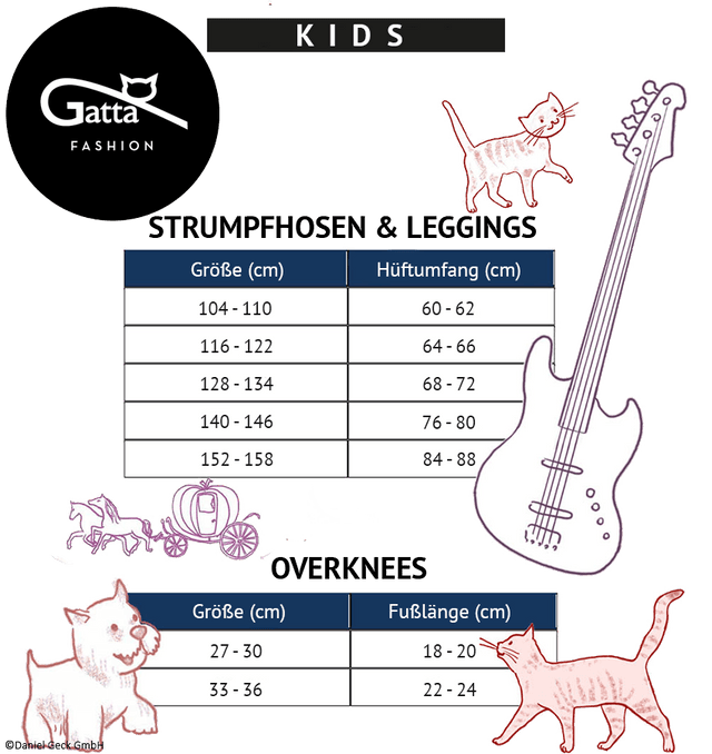 Gatta Maja Leggi 05 | gemusterte Kinderleggings - GATTA FASHION