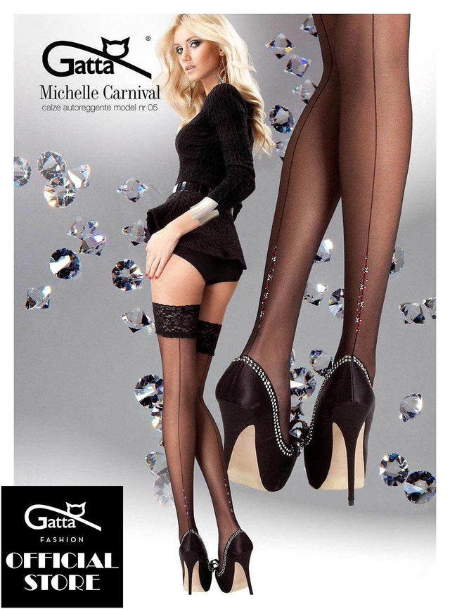 Gatta Michelle Carnival 05 | 20DEN | gemusterte halterlose Strümpfe - GATTA FASHION