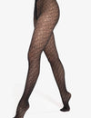Gatta Silver Party 17 - collant glitterati 20den - Nero / S