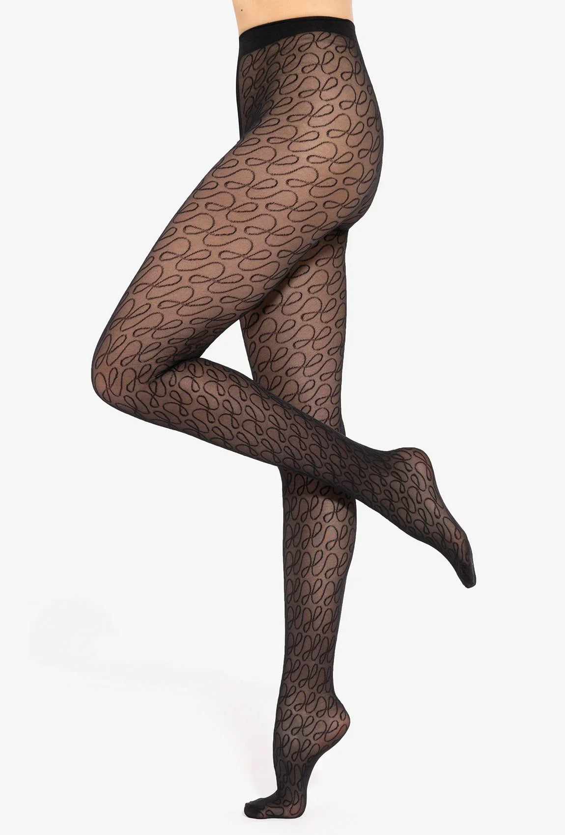Gatta Modern No. 11 – Damenstrumpfhose mit kalligraphischem