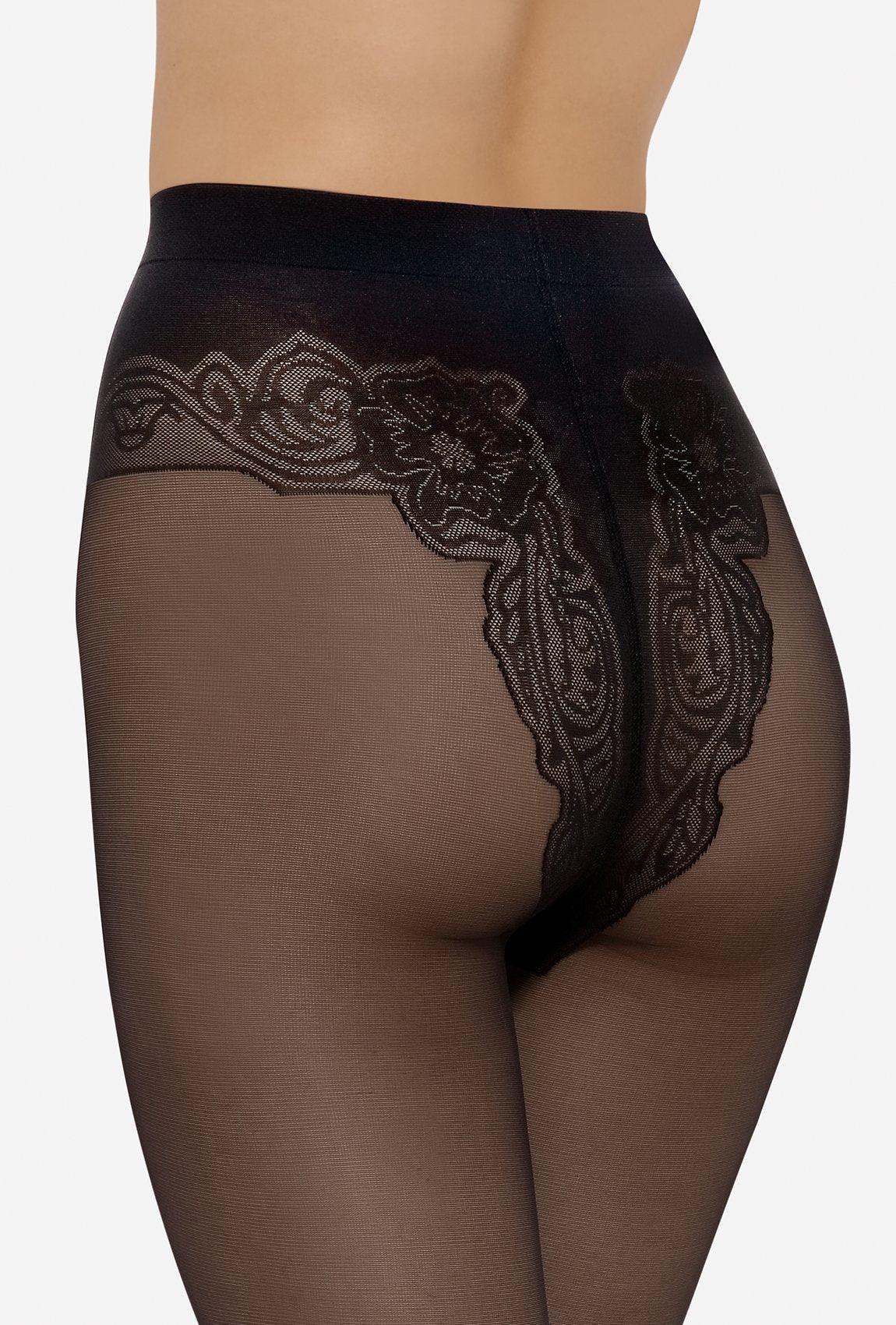 Gatta Monika | 20DEN | elegante Feinstrumpfhose mit Jacquard-Panty - GATTA FASHION
