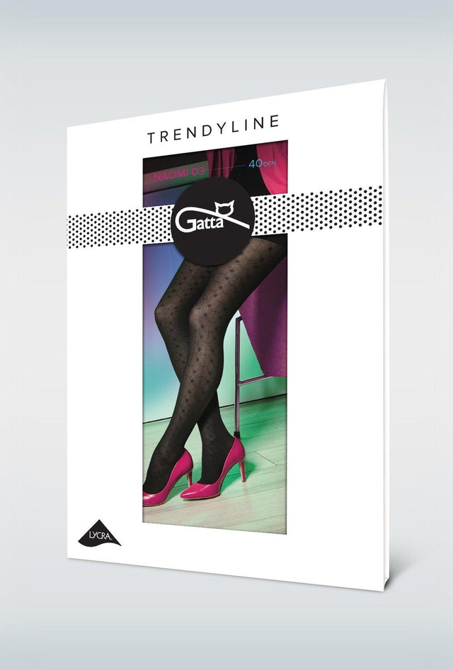 Gatta Naomi 03 | 40DEN | Netzstrumpfhose mit Rautenmuster - GATTA FASHION