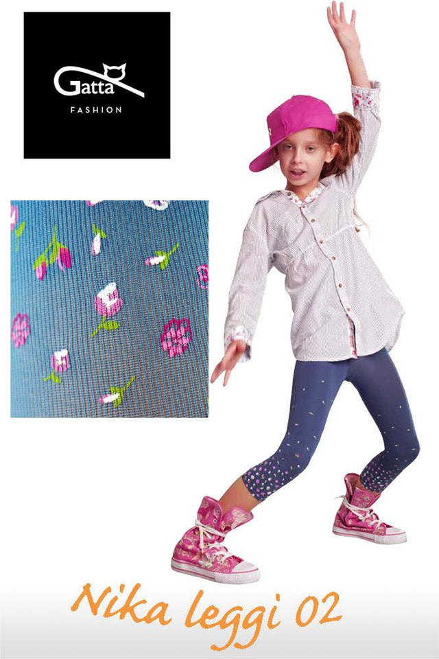 Gatta Nika Leggi 02 | gemusterte Kinderleggings - GATTA FASHION