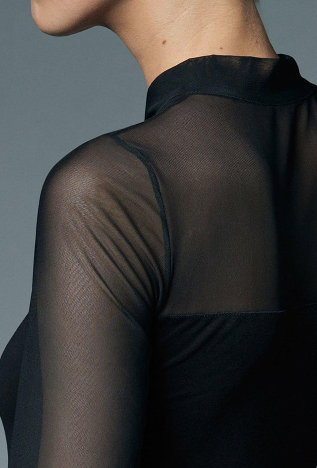 Gatta Ramira Blouse | Langarmshirt mit Tüll und Schleife - GATTA FASHION