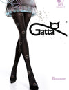 Gatta Roxanne 14 | 60DEN | collant velati fantasia - Nero / S
