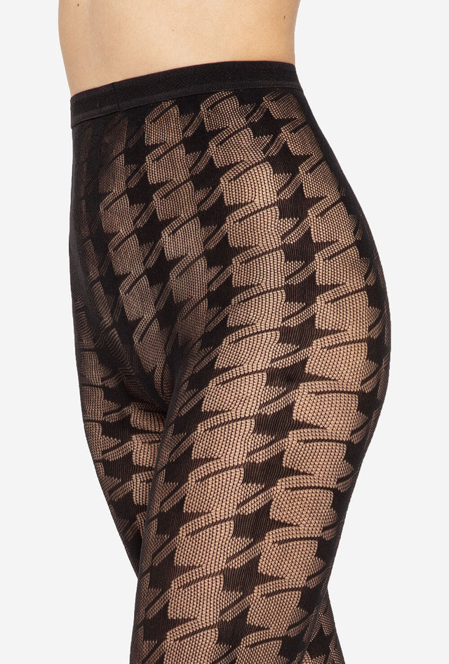 Gatta Runway 05 - Damen Netzstrumpfhose mit Hahntritt