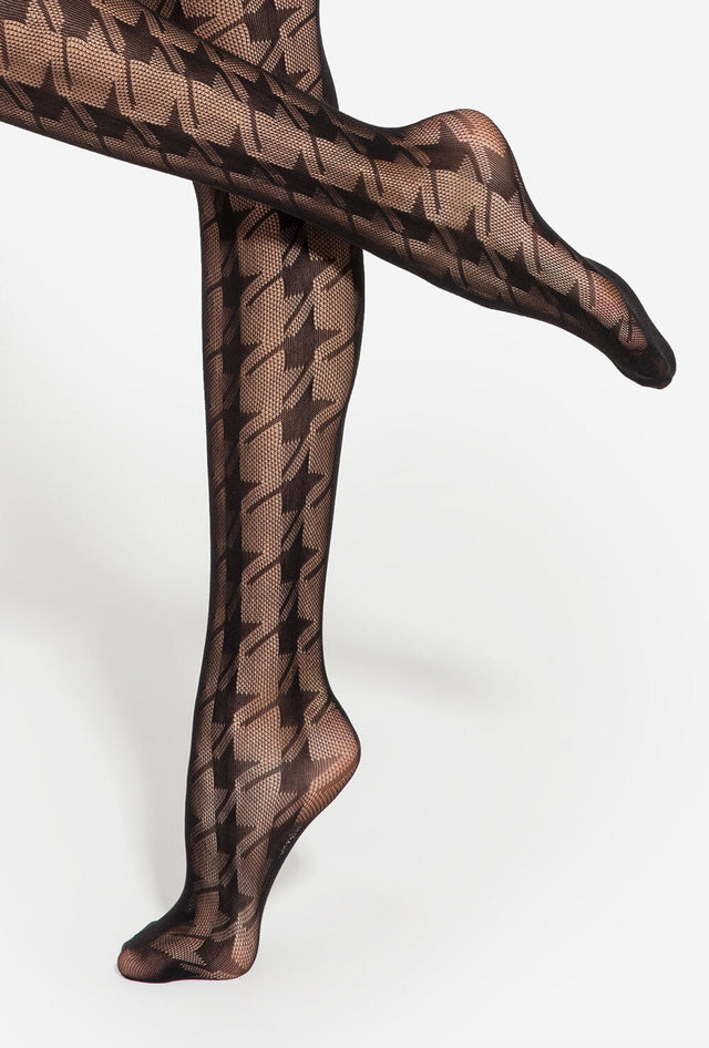 Gatta Runway 05 - Damen Netzstrumpfhose mit Hahntritt