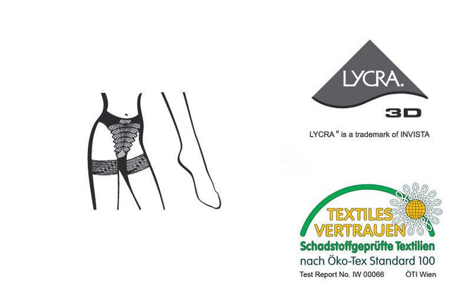 Gatta Shania 00 | 20DEN | Strumpfhose mit Strapsemuster - GATTA FASHION