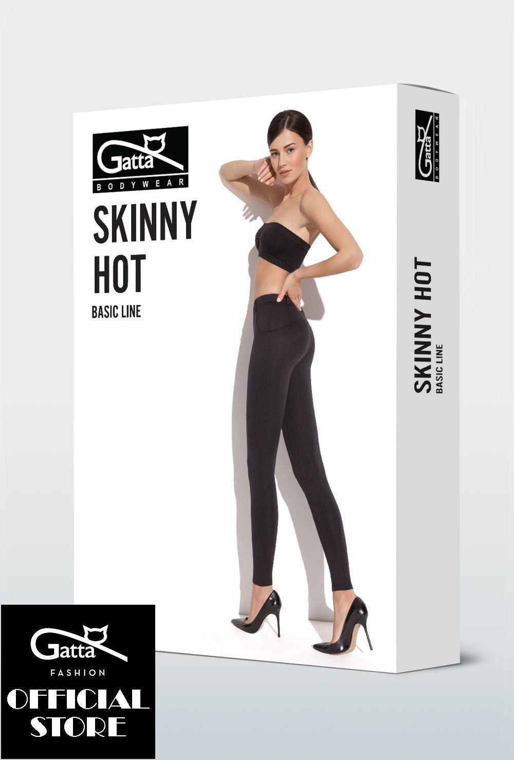 Gatta Skinny Hot Leggings - opaque leggings with pockets and belt loops ...