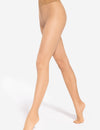 Gatta Softi Comfi | 30DEN | Fine tights with wide lace waistband - Light brown / S