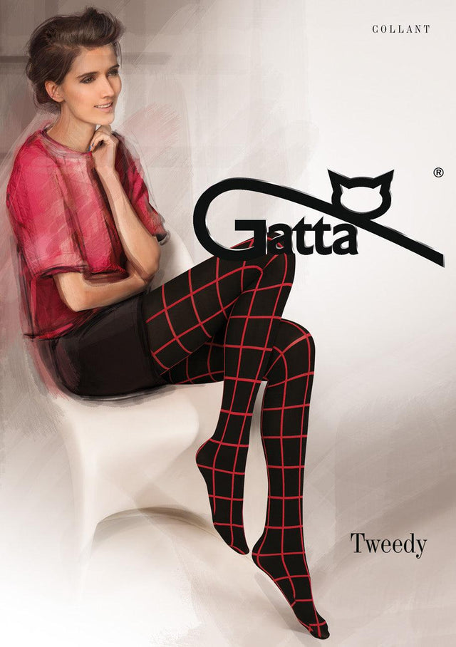 Gatta Tweedy 02 | 40DEN | gemusterte Strumpfhose - GATTA FASHION