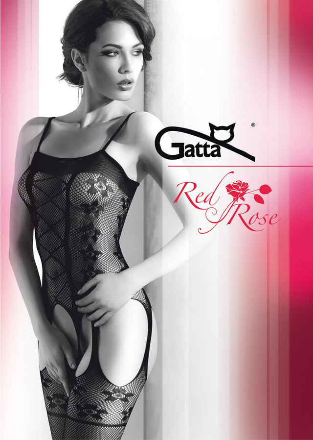 Gatta Red Rose 06 | Bodystocking - GATTA FASHION