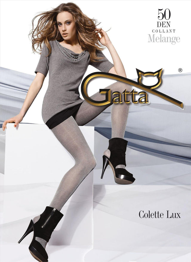 Gatta Colette Lux Classic Melange | 50DEN | Glitzerstrumpfhose - GATTA FASHION