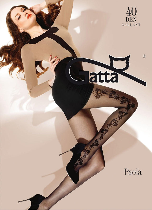 Gatta Paola 36 | 40DEN | gemusterte Feinstrumpfhose - GATTA FASHION