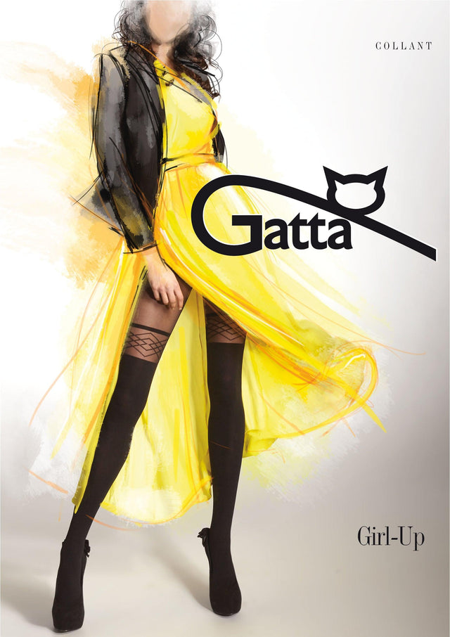 Gatta Girl-Up 13 | gemusterte Strumpfhose Overknee - GATTA FASHION