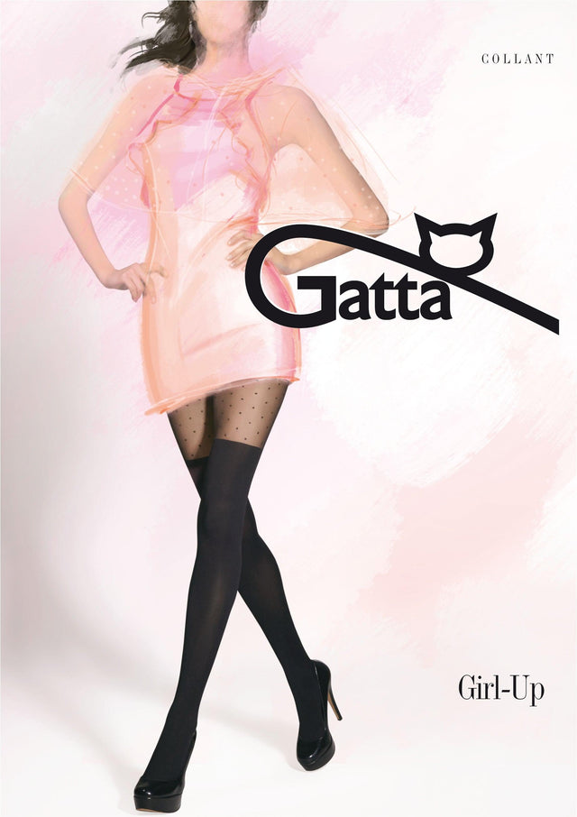 Gatta Girl-Up 14 | gemusterte Strumpfhose Overknee - GATTA FASHION