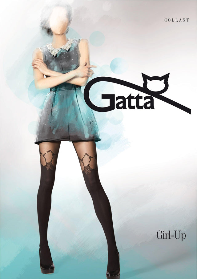 Gatta Girl-Up 17 | gemusterte Strumpfhose Overknee - GATTA FASHION