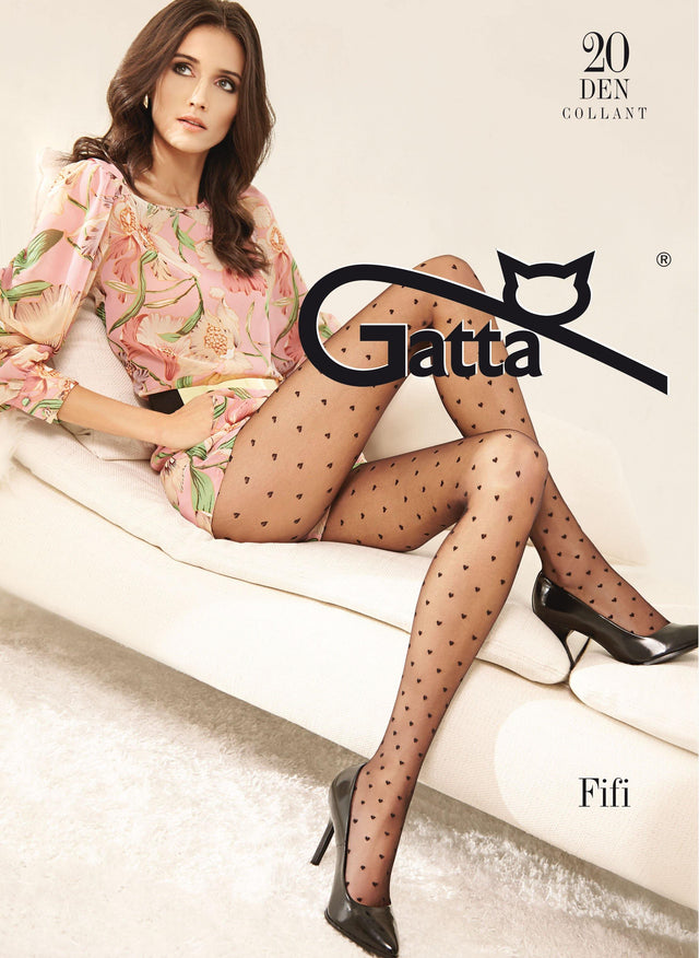 Gatta Fifi 21 | 20DEN | gemusterte Feinstrumpfhose - GATTA FASHION