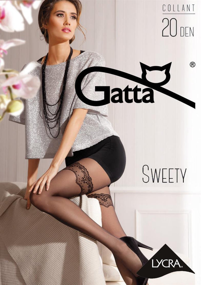 Gatta Sweety 09 | 20DEN | gemusterte Strumpfhose - GATTA FASHION