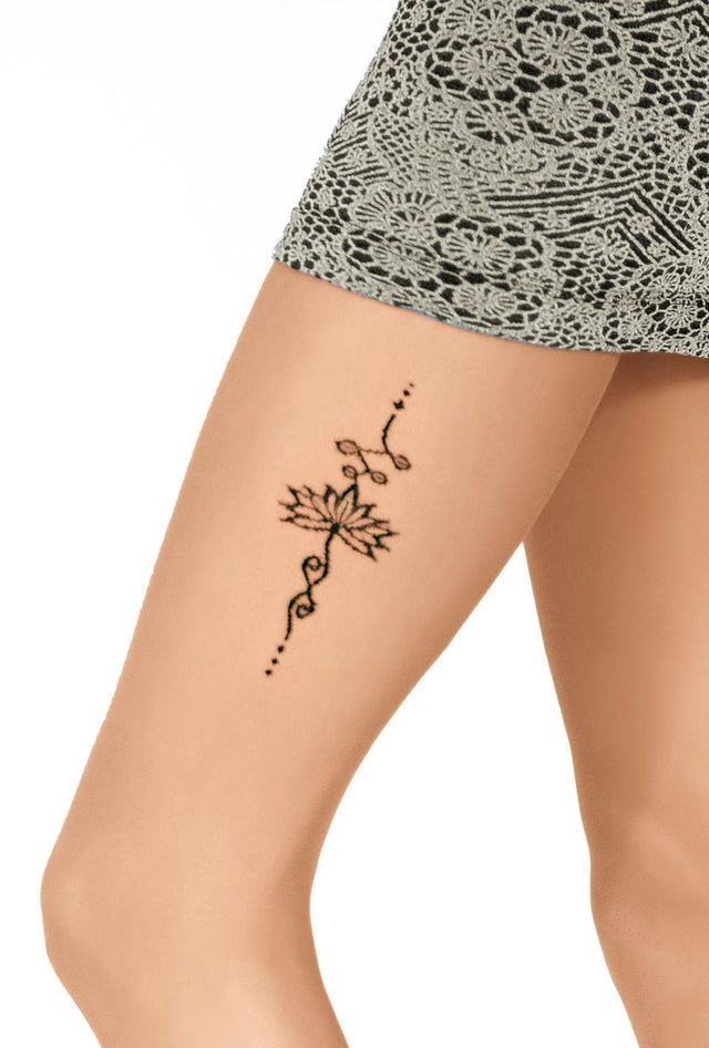 Gatta Art Tattoo 01 | gemusterte Strumpfhose - GATTA FASHION