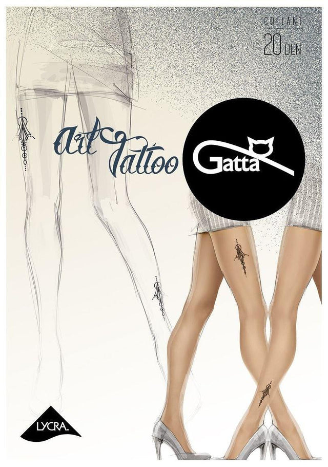 Gatta Art Tattoo 03 | gemusterte Strumpfhose - GATTA FASHION