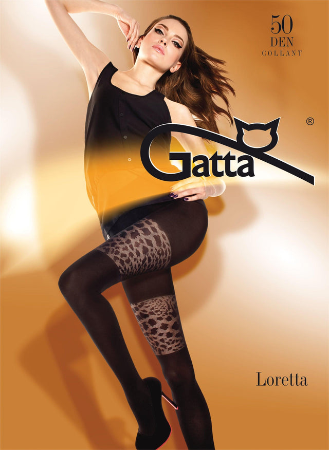 Gatta Loretta 90 | 50DEN | gemusterte Strumpfhose - GATTA FASHION