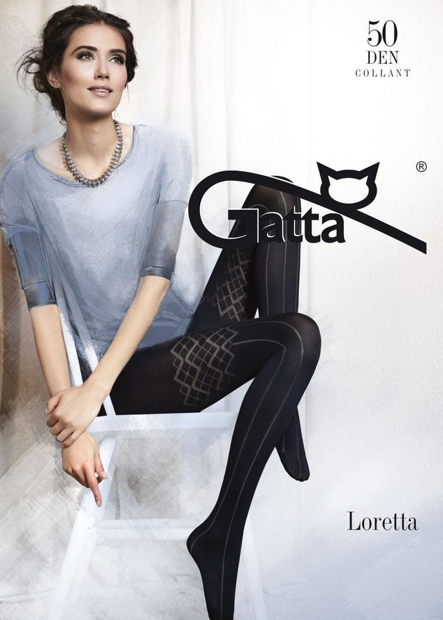 Gatta Loretta 97 | 50DEN | gemusterte Strumpfhose - GATTA FASHION