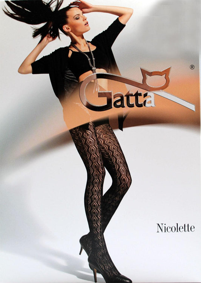 Gatta Nicolette 24 | gemusterte Netzstrumpfhose aus Baumwolle - GATTA FASHION