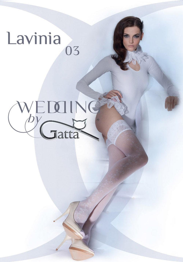 Gatta Wedding Lavinia 03 | halterlose Hochzeitsstrümpfe - GATTA FASHION