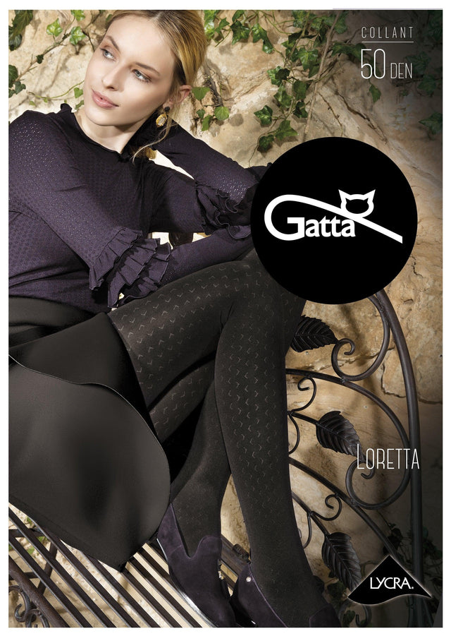 Gatta Loretta 114 | 50DEN | gemusterte Strumpfhose - GATTA FASHION