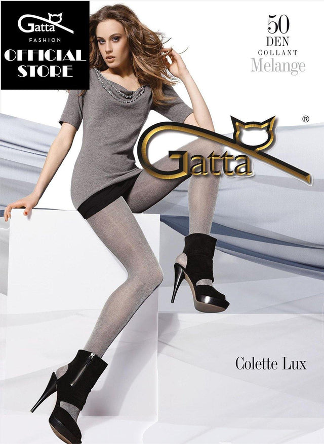 Gatta Colette Lux Classic Melange | 50DEN | Glitzerstrumpfhose - GATTA FASHION