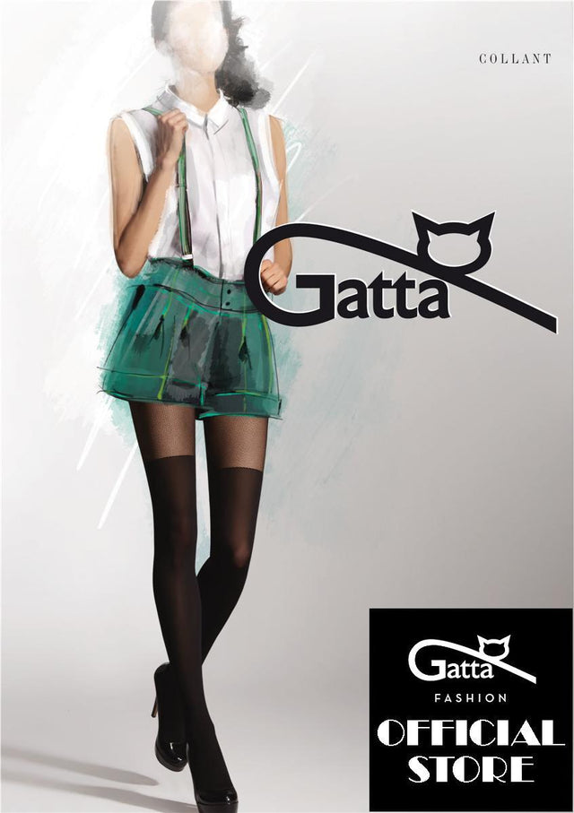 Gatta Girl-Up 15 | gemusterte Strumpfhose Overknee - GATTA FASHION