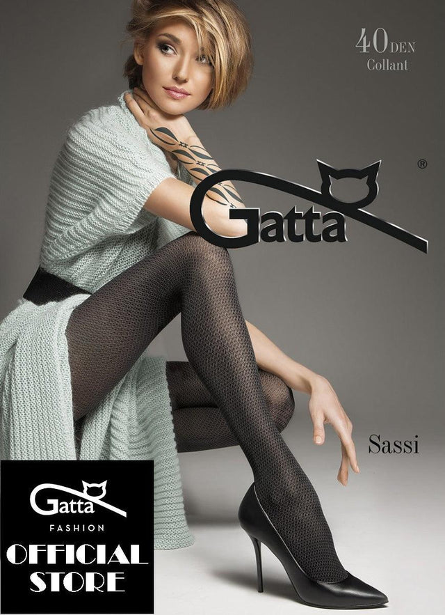 Gatta Sassi 01 | 40DEN | gemusterte Strumpfhose - GATTA FASHION