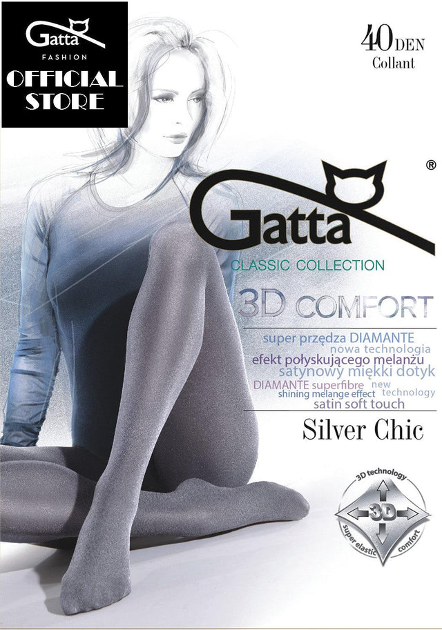 Gatta Silver Chic | 40DEN | Glitzerstrumpfhose - GATTA FASHION