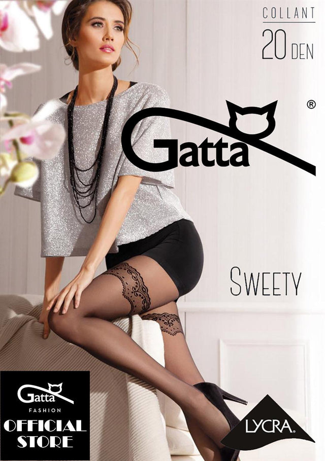 Gatta Sweety 09 | 20DEN | gemusterte Strumpfhose - GATTA FASHION